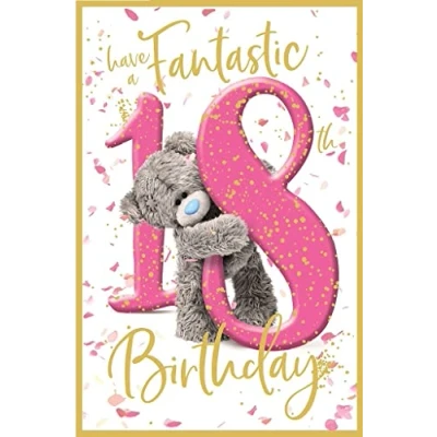 Image of Me to You 18th Birthday Card Tatty Teddy Photo Finish Design Official Collection