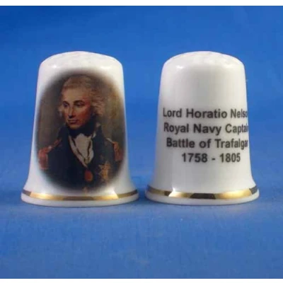 Image of Birchcroft Porcelain China Collectable Thimble Horatio Nelson