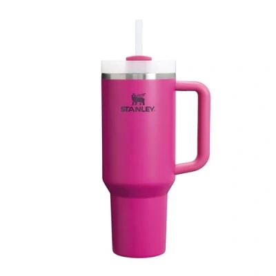 Image of Stanley Quencher H2.0 FlowState Tumbler 1.2L Cold for 11 Hours Iced 48 Water Bottle with Straw, Handle and Lid Dishwasher Safe Travel Mug or Hot Drinks Fuchsia