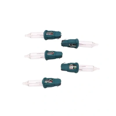 Image of Christmas Concepts® Pack of 5 Clear Push in Spare Bulbs 1.4v 0.35w 0.25a Replacement Bulbs, S55 CC
