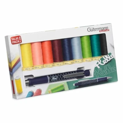 Image of Gütermann (100m) Sew All Thread Set with Cartridge Pencil 1