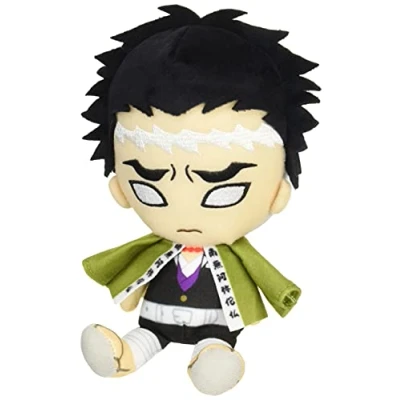 Image of Bandai Demon Slayer Kimetsu no Yaiba Chibi Plush 15cm, Sunrise (Gyomei Himejima)