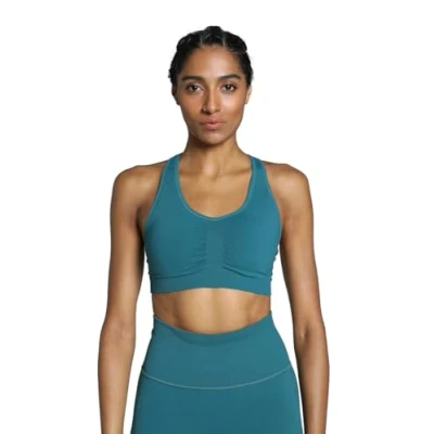 Image of Puma 4KEEPS Shapeluxe Seamless BRA Medium support sports bra, Women&#039;s, Size: XS, Cold green