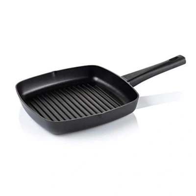 Image of Vitinni 28cm Grill Pan Non Stick Cast Aluminium Induction Compatible Easy Clean Suitable for All Hob Types