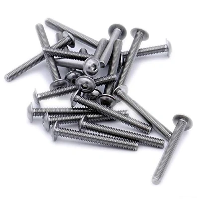 Image of M3 (3mm x 6mm) Flanged Hex Socket Button Machine Screw (Bolt) Stainless Steel (A2) (Pack of 20)
