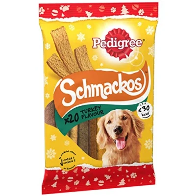 Image of Pedigree Schmackos Dog Treats With Turkey, 180 Sticks (9 X 144 G)