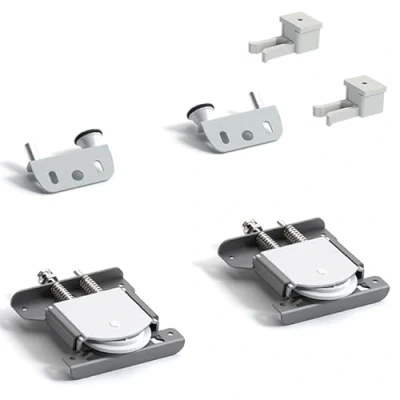 Image of DecorAndDecor Sliding Wardrobe Door Track Kit Ball Bearing Smooth Operation (Additional Gear Pack for One Door)
