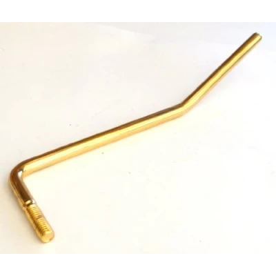 Image of Left handed tremolo arm 6mm thread shaft dia in Gold whammy bar