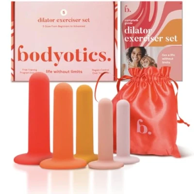 Image of Bodyotics Silicone Pelvic Floor Muscle Trainer Set of 5 Dilators for Women Release Limits with