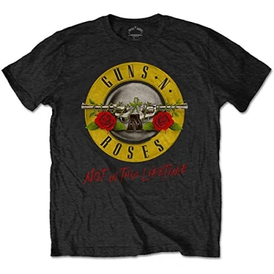 Image of Guns &amp; Roses Men&#039;s N&#039; Not in This Lifetime Tour with Back Print T Shirt, Black, Large (Size:Large)