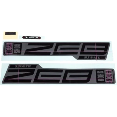 Image of Sram Unisex Adult RockShox Fork Decalkit, Gloss Black Matt Grey, 27/29