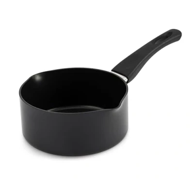 Image of Induction Base Saucepan with Lid Nonstick Sauce Pot for Induction, Gas and Electric Hobs, Non Stick Milk pan Pour Spout (16cm)