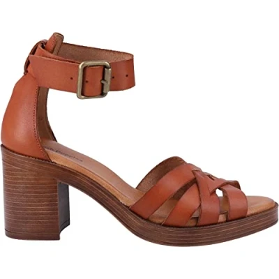 Image of Hush Puppies Women&#039;s Giselle Ladies Heeled Sandals, Tan, 4 UK