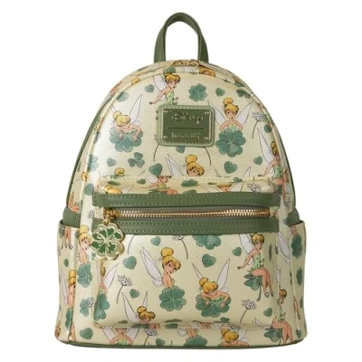 Image of Loungefly Disney Tinker Bell 4 Leaf Clover Mini Backpack