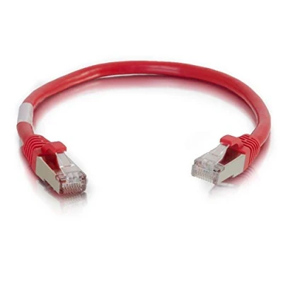 Image of C2G 3M Cat5e Ethernet Network Patch Cable (STP) Booted &amp; Shielded RED