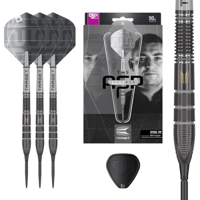 Image of TARGET Darts Nathan Aspinall x ECHO 90% Tungsten Steel Tip Swiss Point Dart Set 24G ASP Player Edition Darts, Pro Grip Shafts &amp; Ultra No.2 Flights, SP Tool Included