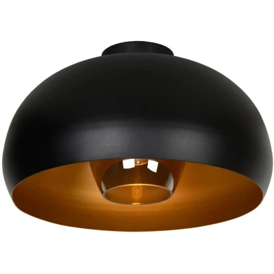 Image of Sharan Retro Flush Ceiling Light Ø 38cm 1xE27 Black