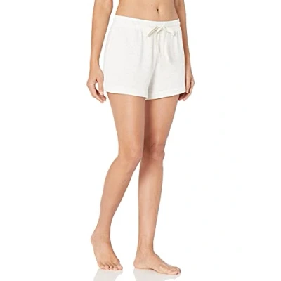 Image of Amazon Essentials Women&#039;s Lightweight Lounge Terry Pyjama Shorts, Light Grey Heather, S