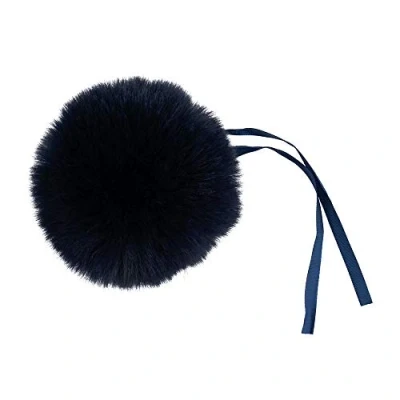 Image of Navy Giant 11cm Faux Fur Pom for Decorations &amp; Crafts