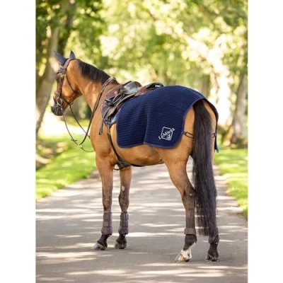 Image of LeMieux Arika Clima Tek Quarter Sheet Navy Blue Small