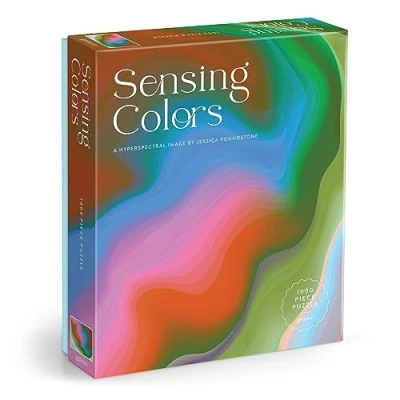 Image of Galison Sensing Colors 1000 Piece Jessica Poundstone Puzzle Featuring Ephemeral Art From The Hyperspectral Series