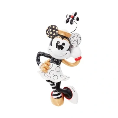 Image of ENESCO DISNEY by Britto Minnie Mouse Midas Figurine, Large, 20 cm, White, 9.84 Inch