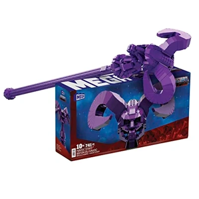 Image of MEGA Masters of the Universe Havoc Staff MOTU Adult Fan Collector Toy Building Set, 40.5 inches long, 741 pieces, for boys and girls, ages 10+