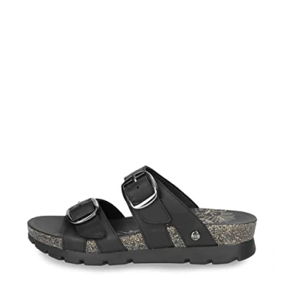 Image of Panama Jack Women&#039;s Shirley Flat sandal, Negro B1, 6 UK