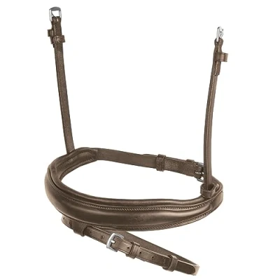 Image of Collegiate Mono Crown Flash Noseband, Brown, Full
