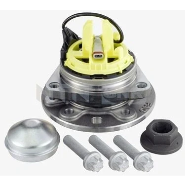 Image of 11095993, 13217120, 13231678, 24421102, 90223979 Wheel bearing kit SNR R153.53 with rubber mount, integrated magnetic sensor ring