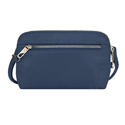 Image of Travelon Women&#039;s Anti Theft Tailored Convertible Crossbody Clutch Cross Body Bag, Sapphire, One Size