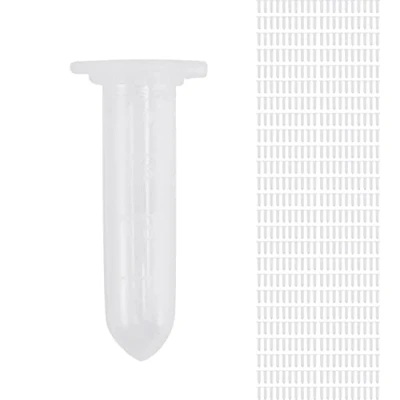 Image of Micvtve 500Pcs 2Ml Centrifuge Tube Test Vial Clear Plastic Vials Container Snap Cap for Laboratory Sample Storage