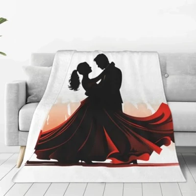 Image of Ultra Soft Micro Fleece Blanket Ballroom Dance Throw Warm Fuzzy Plush for Couch Lightweight Flannel Blankets Sofa All Season Cozy Microfiber 60&quot;x50&quot;