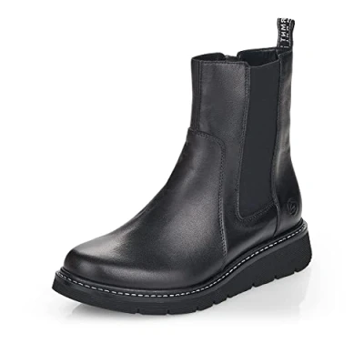 Image of Remonte Women&#039;s D3970 Chelsea Boot, Black 01, 7.5 UK