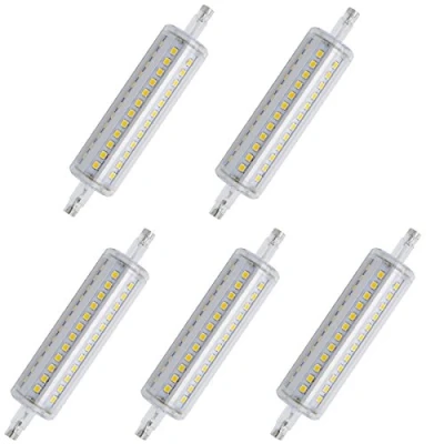 Image of Aoxdi R7S LED 118mm Dimmable Bulb 8W, Warm White, 72 SMD 2835 Spotlight Lamp Light, AC85 265V, 5 Pack (Warm White)