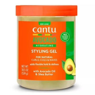 Image of Cantu Avocado Hydrating Gel Flexible Hold with Oil &amp; Shea Butter 18.5 oz / 524 g