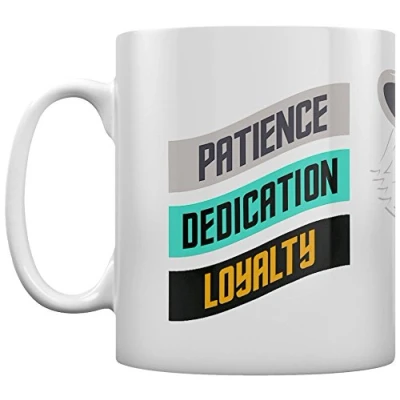 Image of Pyramid International Harry Potter Ceramic Mug with Hufflepuff Badger and Character Traits in Presentation Box Official Merchandise