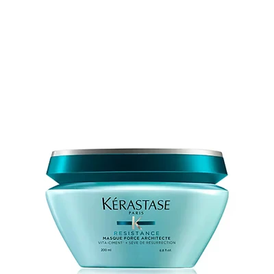 Image of KÉRASTASE Resistance, Strengthening Mask, For Extremely Dry &amp; Damaged Hair, With Vita Ciment, Masque Force Architecte, 200ml