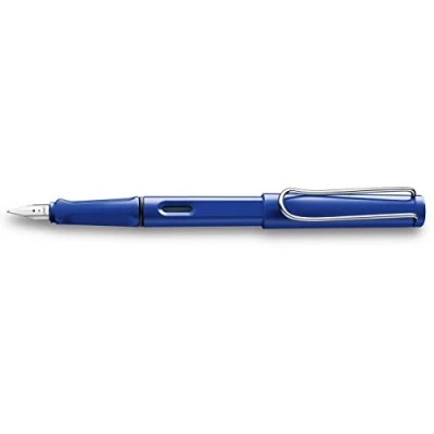 Image of LAMY Safari Blue Fountain Pen with Broad Nib
