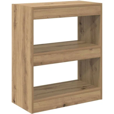 Image of vidaXL Book Cabinet Artisan oak 60 x 30 72 cm Engineered wood