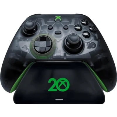 Image of Razer Universal Quick Charging Stand Charger for Xbox Controllers (Universal Compatibility, Magnetic Contact System, Matches Your Controller, One handed Navigation) 20th Anniversary