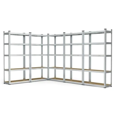 Image of VonHaus Garage Shelving Units Heavy Duty Racking for Home, Office, Shed and Storage 5 Tier Storage, 175kg Capacity Per Shelf Pack of Five 1.5m Home