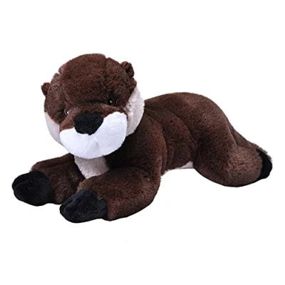 Image of Wild Republic EcoKins River Otter Stuffed Animal 12 inch, Eco Friendly Gifts for Kids, Plush Toy, Handcrafted Using 16 Recycled Plastic Water Bottles