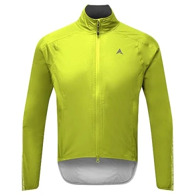 Image of Altura Mens Icon Pocket Rocket Waterproof Packable Cycling Jacket Lime Large