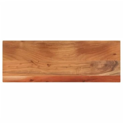 Image of vidaXL Solid Acacia Wood Table Top Rectangular Replacement for Bar, Dining, Side Tables Natural Finish, Durable Hardwood Surface