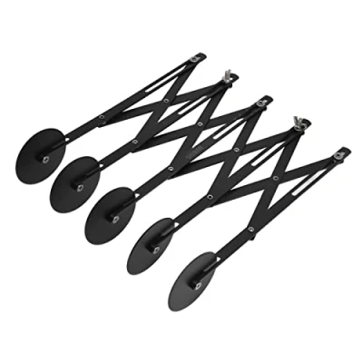 Image of Pastry Roller Cutter Knife,Stainless Steel Dough Knife Expandable Pizza Multi Wheel Cutter(5 rounds)