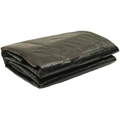 Image of vidaXL Pool Cover Black 381 cm PE