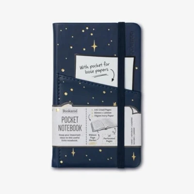 Image of IF Moon &amp; Stars Bookaroo Pocket Notebook (A6) Journal