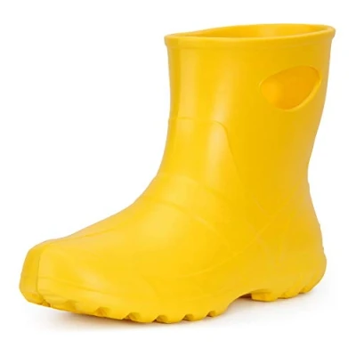 Image of Ladeheid Girl&#039;s EVA Thermo Lightweight Wellington Boots Rainy Wellies Rain LA 750 (Yellow, 5 UK)