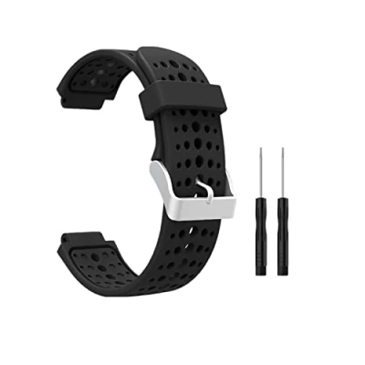 Image of Muovrto Replacement Strap for Garmin Forerunner 25, Soft Silicone Sport Band Wath Men Watch